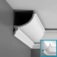 Гладкий карниз Alza Decor C900